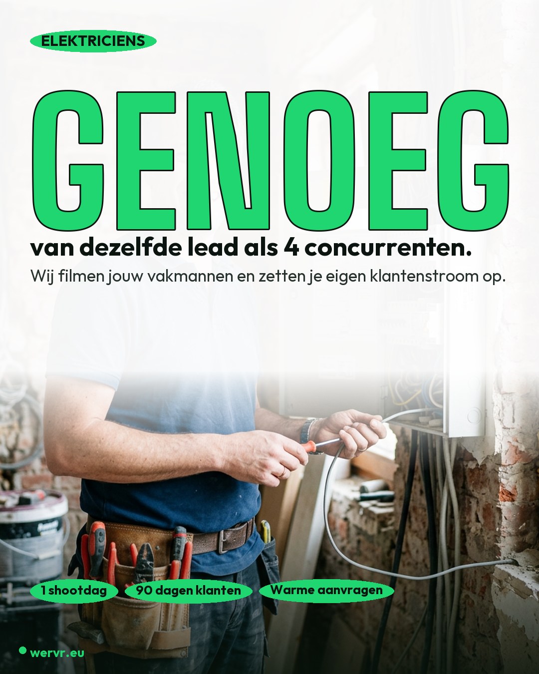 Ad elektricien — geen gedeelde leads meer